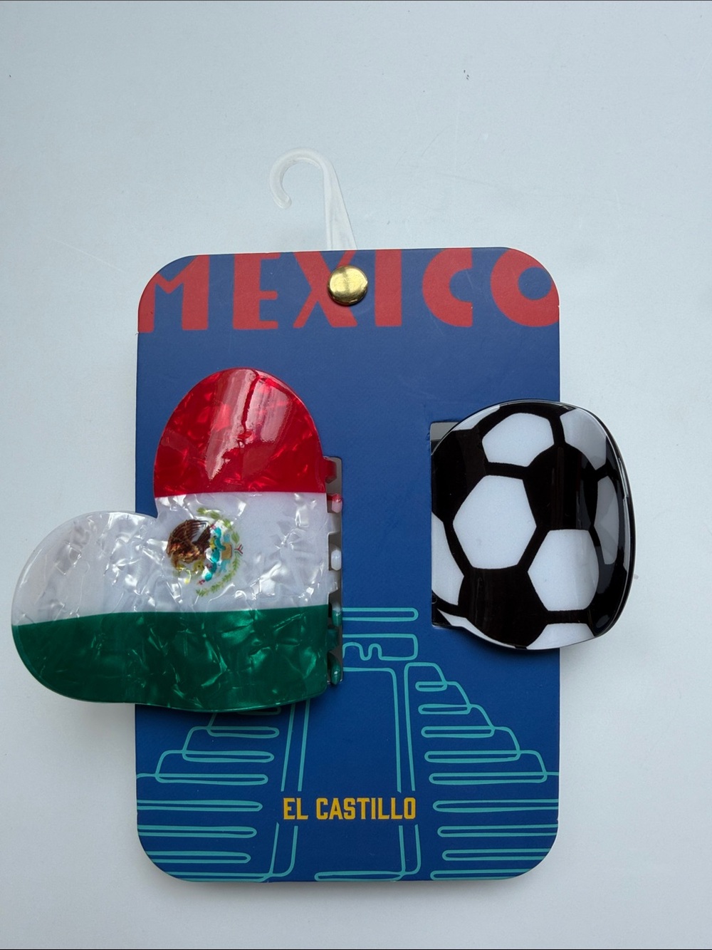 Mexico-themed hair claw clip set. - Picture 9 of 11